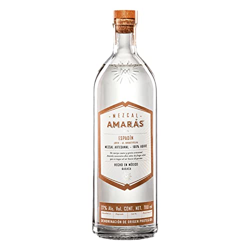 Mezcal Amarás | Espadin | 700 ml | Aus süßen Espadin-Agaven | In Handarbeit hergestellt | Mit überwältigender natürlicher Komplexität von MEZCAL AMARAS