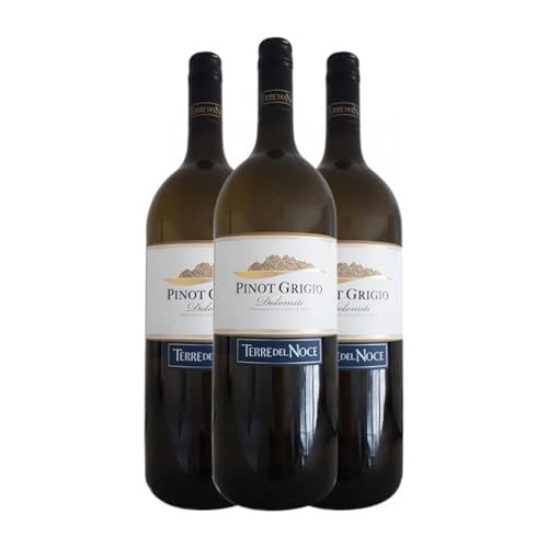 Mezzacorona Grauburgunder Trentino Magnum-Flasche 1,5 L Weißwein (Karton mit 3 Magnum-Flasche von 1,5 L) von Mezzacorona