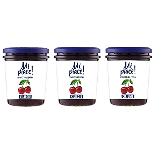 3x Mi Piace Confettura Extra Marmellata Ciliegie Marmelade Kirschmarmelade Konfitüre 330g von Mi Piace