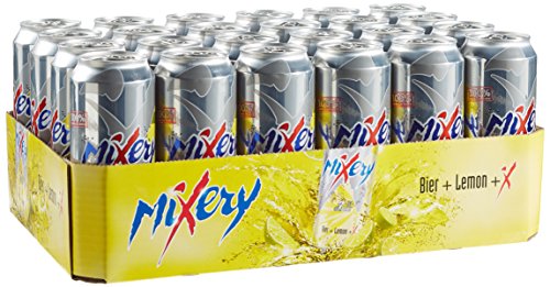 Mixery Biermischgetränk Lemon, EINWEG (24 x 0.5 l) von MiXery Bier+Lemon+X
