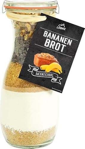 Bananen Brot Backmischung in 530ml Weckflasche von Miamani