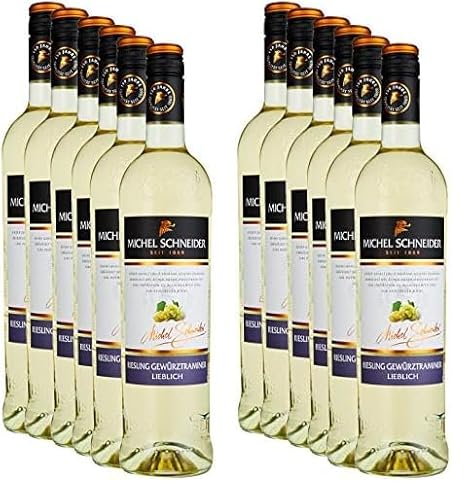 Michel Schneider Riesling Gewürztraminer Lieblich (6 x 0.75 l) (Packung mit 2) von Michel Schneider