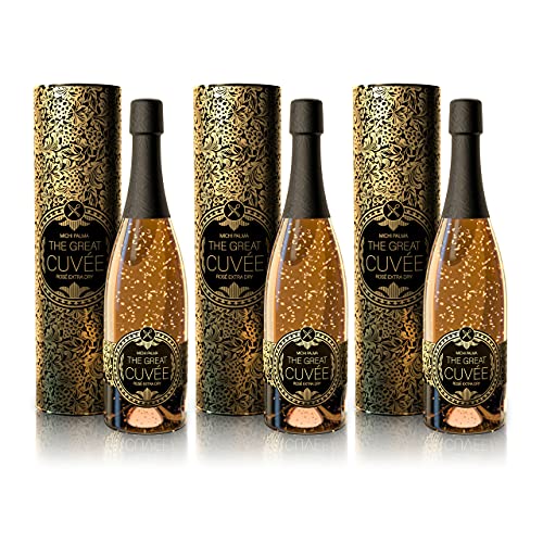 Michi Palma | 3er-Set The Great Cuvée (3 x 0.75 l) | Mit 23 Karat reinem Blattgold und edler Geschenkverpackung | Goldene Geschenkidee von Michi Palma