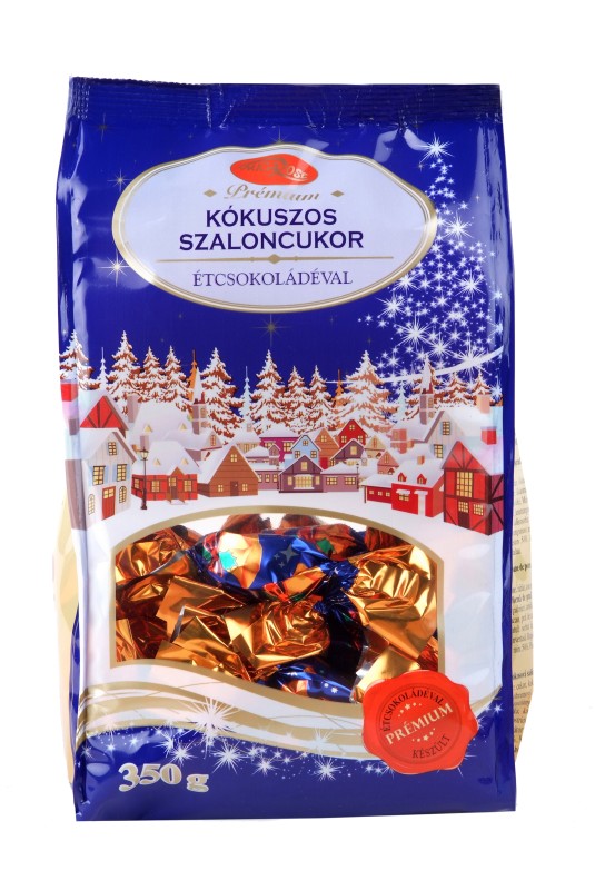 Szaloncukor, PRÉMIUM KÓKUSZOS SZALONCUKOR 350g, Kokos Microse von Microse Kft.