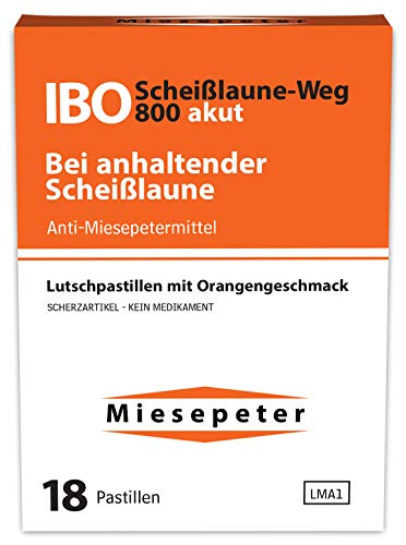 Miesepeter Bonbons - IBO Scheißlaune-Weg 800 akut Lustige Witzige Scherzartikel (1er Pack) von Miesepeter