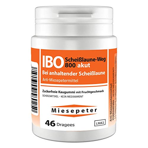 Miesepeter Kaugummi - IBO Scheißlaune-Weg 800 akut - Lustige Geschenke - Dose (1er Pack) von Miesepeter