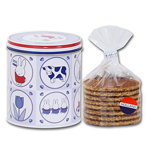 8 Stroopwafels In Delfter Blau Miffy Dose (Karamell-Sirup-Waffeln) von Miffy