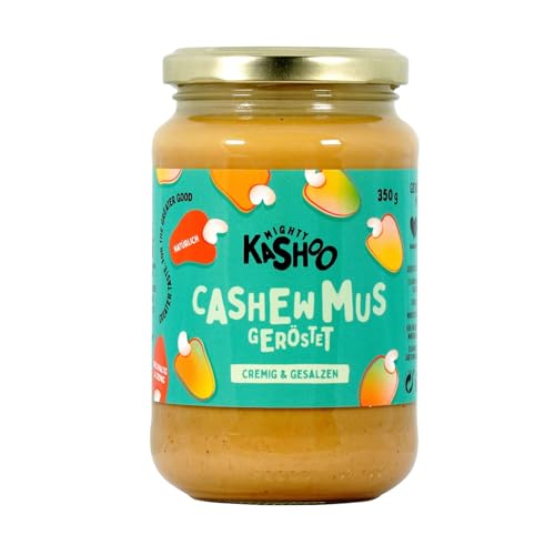 Mighty Kashoo - Geröstet cremig & salzig, Nachhaltiges Cashewmus aus Westafrikanischen Nüssen, 350g im Glas - Natürlich, vegan und reich an Nährstoffen von Mighty Kashoo