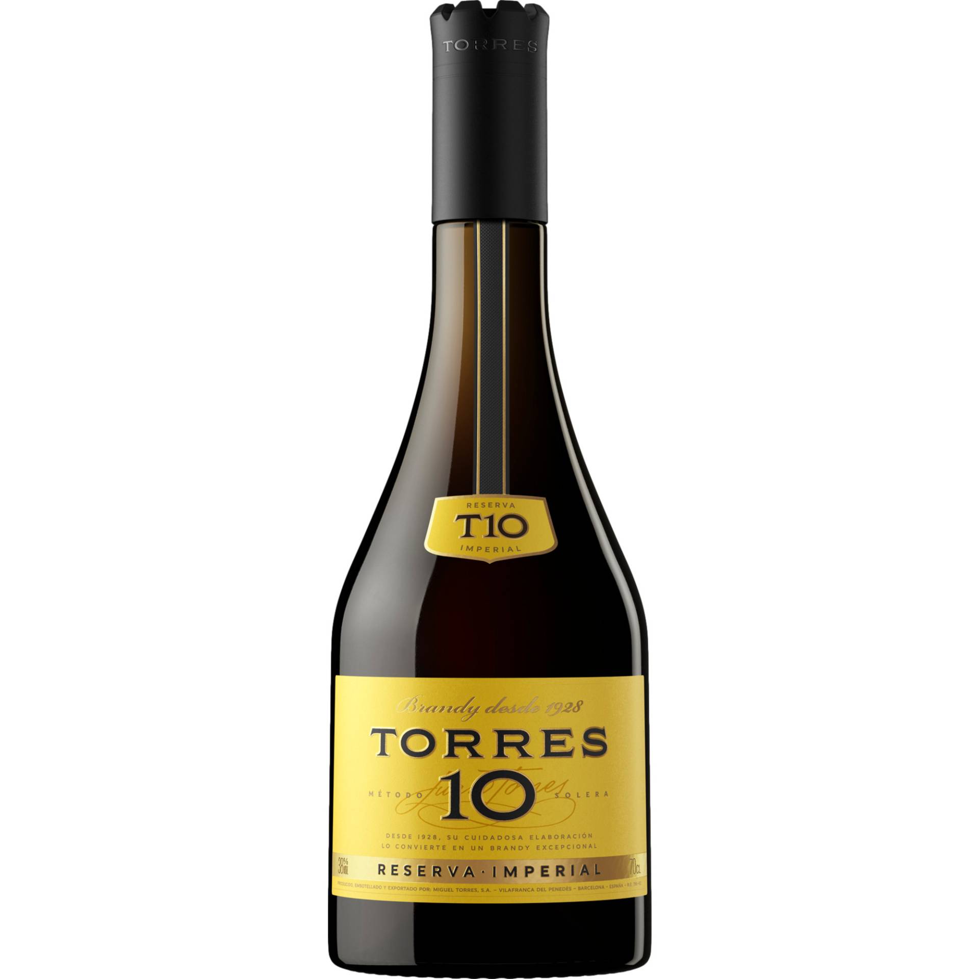 Torres 10 Imperial Brandy, Spanien, 0,7 L,  38% Vol., Spirituosen von Miguel Torres S.A. - Carbó 6 - 08720 Vilafranca del Penedes (Spanien)