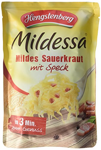 Hengstenberg Mildessa Mildes Sauerkraut mit Speck, 6er Pack (6 x 400 g) von Mildessa