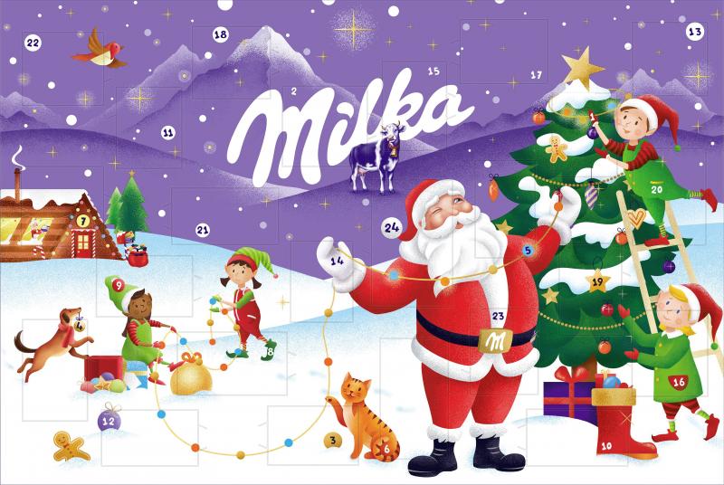 Milka Adventskalender von Milka