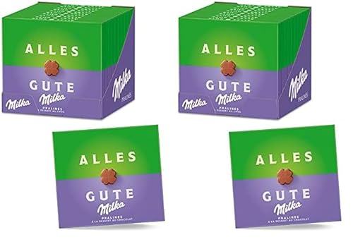 Milka Alles Gute Pralinen 10 x 110g, Feine Pralinés aus Alpenmilch Schokolade mit Kakaocrèmefüllung (Packung mit 2) von Milka