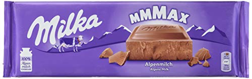 Milka Alpenmilch - Klassische zartschmelzende Schokoladentafel aus Alpenmilch - Großtafel - 5 x 270g von Milka