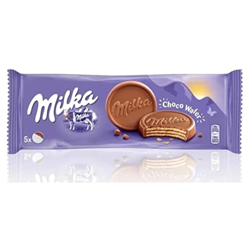 Milka Choco Wafer Kakao-Creme Waffeln gefüllt mit Milchschoko 150g von Milka