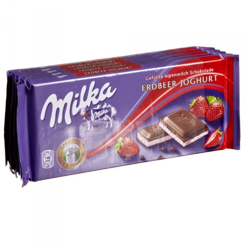 Milka Erdbeer-Joghurt Schokolade 5x100g von Milka