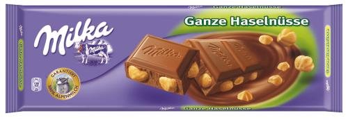 Milka Ganze Haselnüsse, 12er Pack (12x 300 g Packung) von Milka