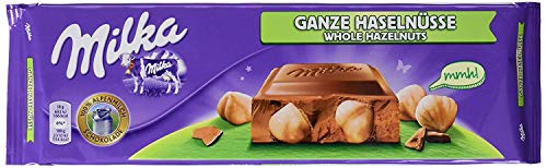 Milka Ganze Haselnüsse - 6 x 270g | Alpenmilch Schokolade mit ganzen Haselnüssen von Milka