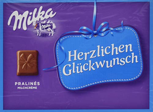 Milka Herzlichen Glückwunsch Milchcrème, 10er Pack (10 x 110 g) von Milka