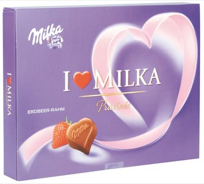 Milka I love Milka 110g, Erdbeer 10 x 110 g von Milka