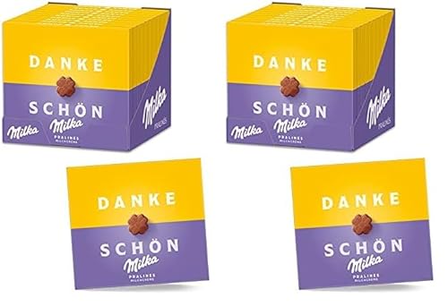 Milka Kleines Dankeschön 10 x 110g, Pralinen aus Milchcrème umhüllt von Alpenmilch (Packung mit 2) von Milka