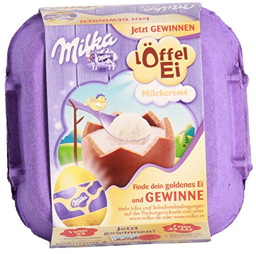 Milka Löffel-Ei Milchcrème, 4er Pack (4 x 136 g) von Milka