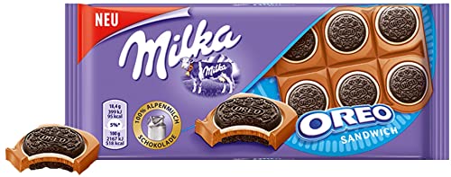 Milka Oreo Sandwich Tafelschokolade (10 x 92g) von Milka