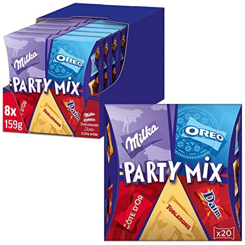 Milka Party Mix 6 x 159g, Mix aus 5 verschiedenen Pralinen von Milka