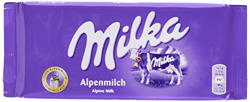 Milka Schokolade Alpenmilch, 12er Pack (12 x 100 g) von Milka