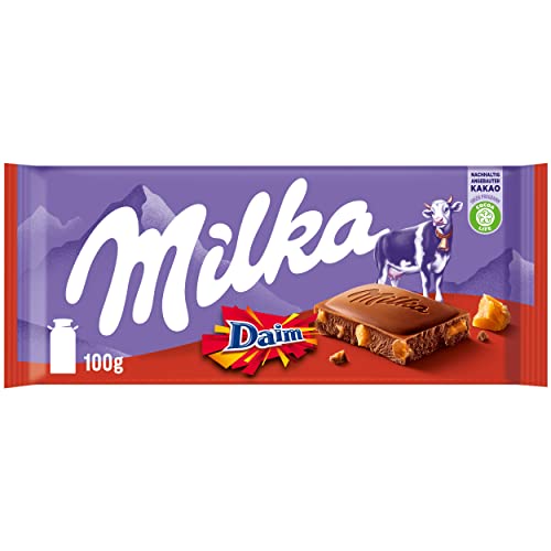 Milka Schokolade Daim, 22er Pack (22 x 100 g) von Milka