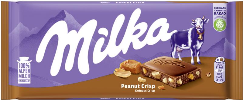 Milka Tafel Erdnuss Crisp von Milka