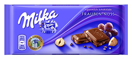 Milka Trauben - Nuss, 20er Pack (20 x 100 g) von Milka