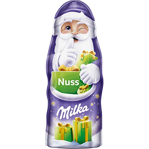 Milka Weihnachtsmänner Nuss 1 x 95g, Zartschmelzende Schokolade mit Haselnüssen von Milka