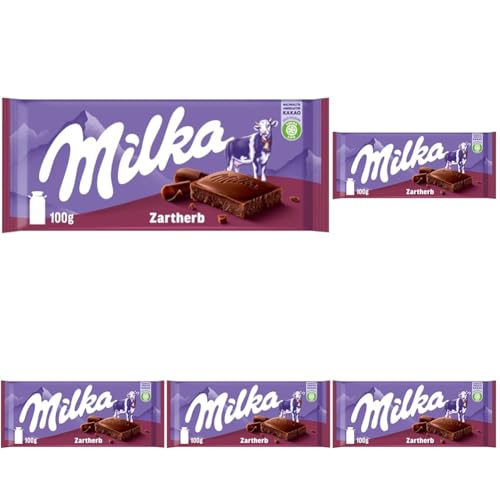 Milka Zartherb, 100 g (Packung mit 5) von Milka