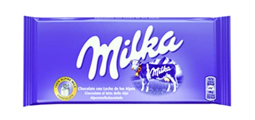 Schokolade Milka | Alpenmilchriegel | Milka Großpackung | Milka Tafel Schokolade | 24 Pack | 2400 Gram Total von Milka