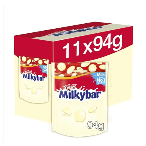 Milkybar Weiße Schokoladen-Knöpfe, 94 g, 11 Stück von Milkybar