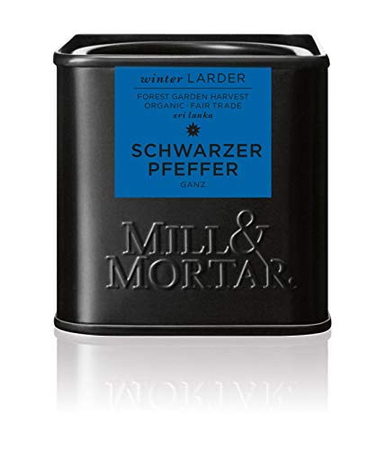 Mill & Mortar Schwarzer Pfeffer aus Sri Lanka ganz - Bio - 50 g von Mill & Mortar