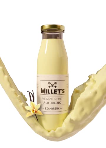 MILLET'S Vanille Creme Likör | 500ml | Cremiger Likör mit Vanillegeschmack | Vegan & Genussvoll | Vanniliger, cremiger Likör mit Alkohol von Millet`s