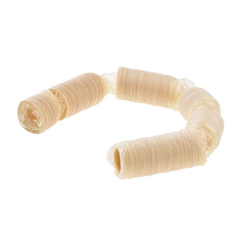 Minear Wurstdarm, Kollagenhülle Wursthülle Aus Sojaprotein Hüllen Für Wurst,14M x 26MM Kunstdarm Getrocknete Wurst Wurst Hot Dog Collagen Gehäuse von Minear