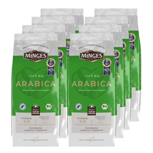 Minges - Bio-Café Arabica Bohnen - 8x 1kg von Minges