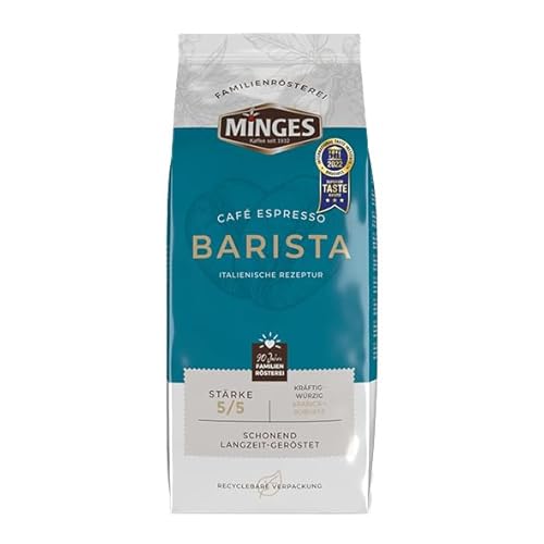 Minges Espresso GUSTO ROMA, ganze Bohnen 2x 1000g (2000g) - Feinster Kaffee Arabica von Minges