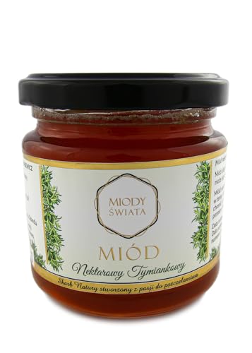 IMKERSHOP Thymianhonig 250 g - Bienenhonig - leicht säuerlichen Kräuternote von Miody Świata