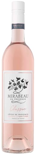 Mirabeau Classic - Trockener Roséwein aus der Provence in Frankreich - Fruchtig-frisch in unverwechselbarem Desgin (1 x 0,75l) von Mirabeau