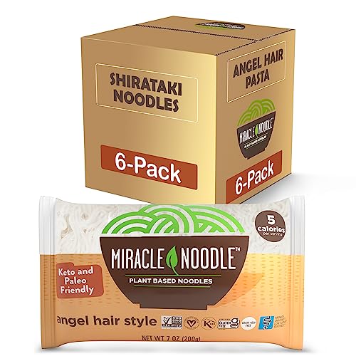 Miracle Noodle Shirataki Angel Hair Pasta 150g (Pack of 6) von Miracle Noodle