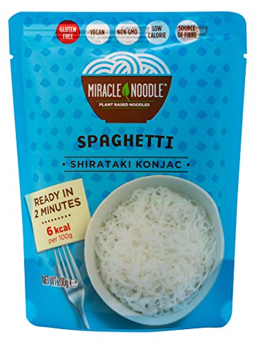 Miracle Noodle Shirataki Konjac Nudeln Spaghetti 10 Packungen 200 Gramm von Miracle Noodle