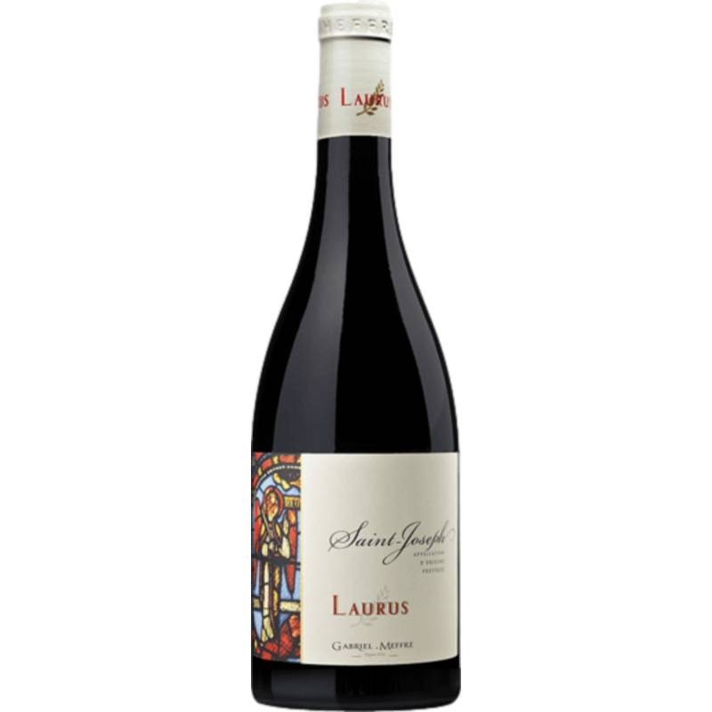 Gabriel Meffre Laurus Saint-Joseph, Saint-Joseph AOP, Rhône, 2020, Rotwein von Mis en bouteille par Gabriel Meffre, Négociant-Eleveur à Gigandas (VSE) France