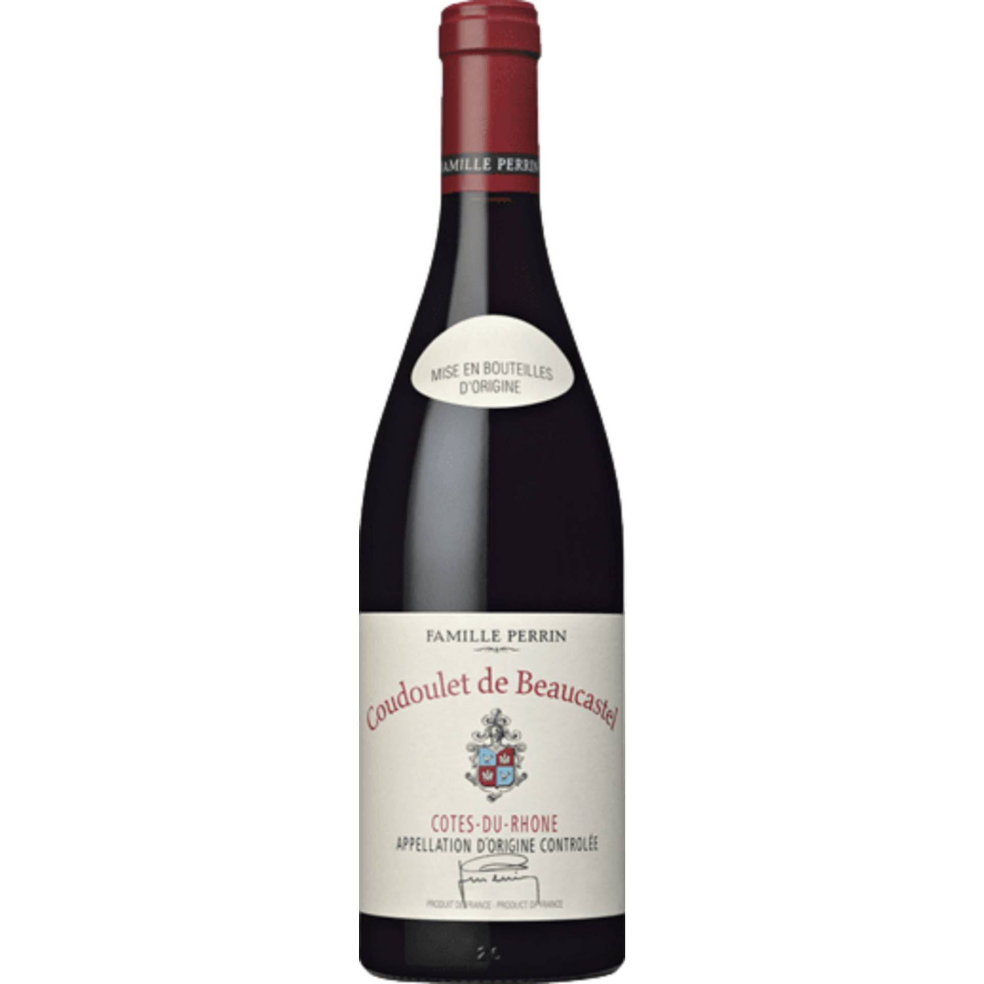 Coudoulet de Beaucastel BIO, Côtes-du-Rhône AOC, Rhône, 2020, Rotwein von Mis en bt par Sté Fermière des Vignobles Pierre Perrin Château de Beaucastel -84350 Courthézon - Fra