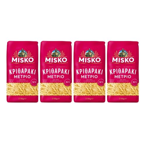 Misko Kritharaki Risoni Medium (4x500g) Reisnudel aus Griechenland + GRATIS Araxxon Olivenöl aus Sparta (20ml) von Misko