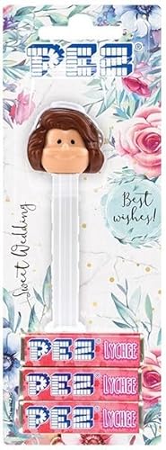 PEZ Spender Hochzeit Braut inklusive 3 Pack Bonbons Gastgeschenke für Kinder & Hochzeitsdeko & Candy-Bar Braut brünett von Miss Lovely