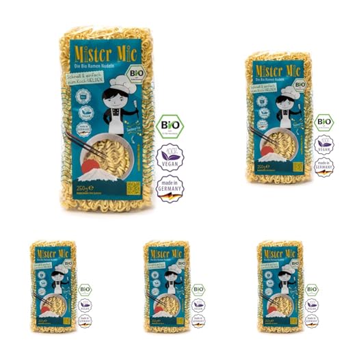 Misses Mie & Mister Mie Bio Ramen Nudeln, 250 g (Packung mit 5) von Misses Mie & Mister Mie