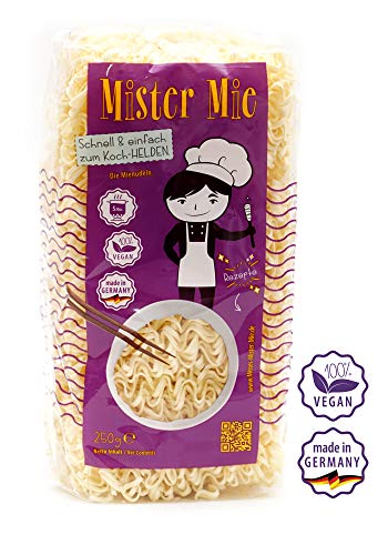 1 x 250g Mister Mie - Nudeln Mienudeln ohne Ei asiatische Nudeln hergestellt in DE von Misses & Mister Mie Nudeln